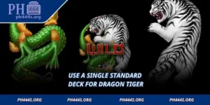 Use a single standard deck for Dragon Tiger