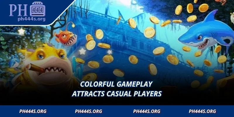 Colorful gameplay attracts casual players