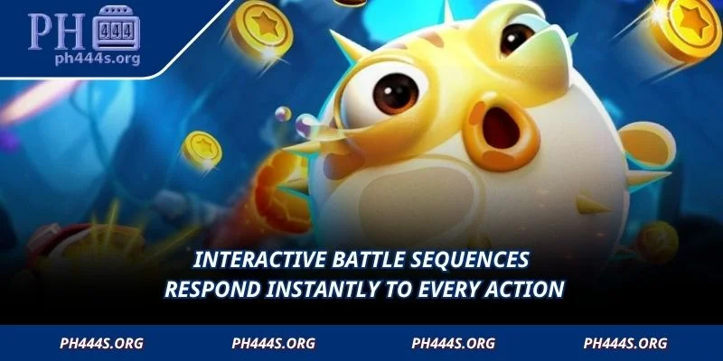 IInteractive battle sequences respond instantly to every action