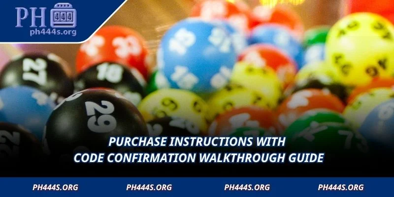 Purchase instructions with code confirmation walkthrough guide