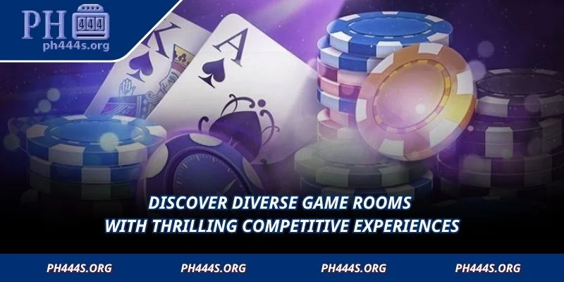 Discover diverse game rooms with thrilling competitive experiences