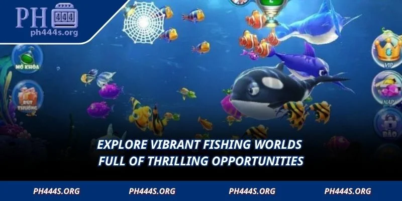 Explore vibrant fishing worlds full of thrilling opportunities
