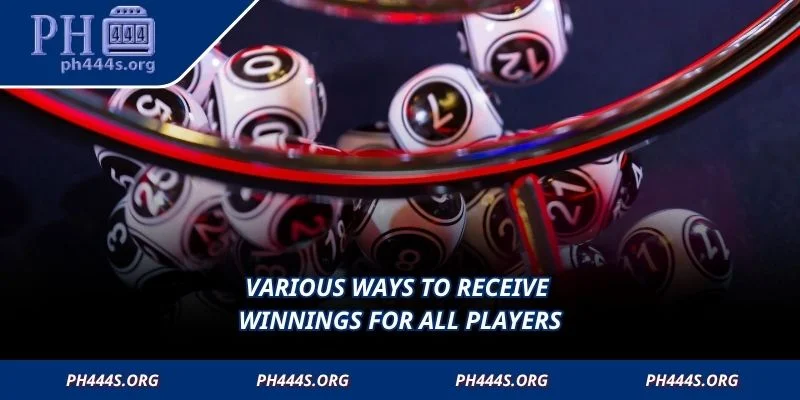 Various ways to receive winnings for all players