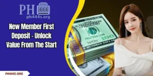 New member first deposit at PH444