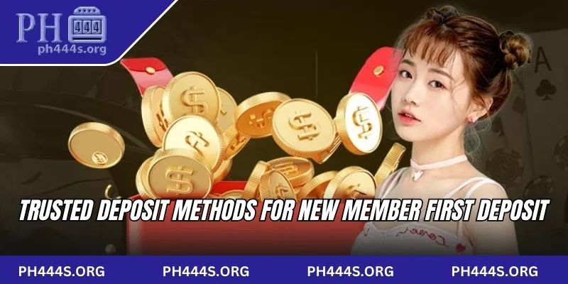 Trusted deposit methods for new member first deposit