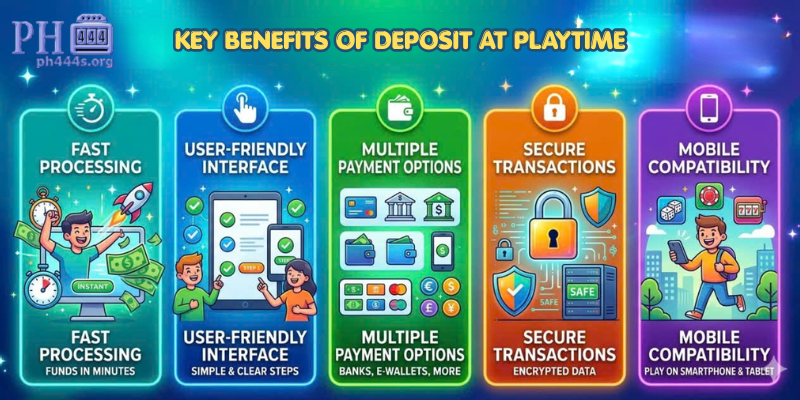 Key Benefits of Deposit at PLAYTIME