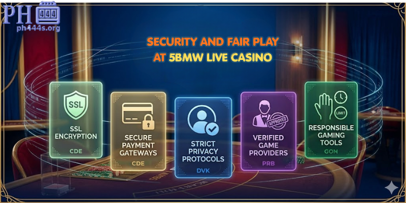 Security and Fair Play at 5BMW live casino
