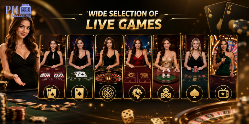 Wide Selection of Table Games